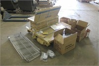 Assorted Wire Shelves & Hardware, Approx 48"x14"