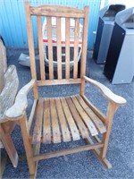 wooden rocking chair