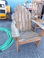 set of 2 wooden chairs