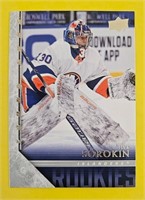 Ilya Sorokin 2020-21 UD Retro Young Guns Rookie