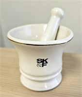 Griffith Pottery Mortar & Pestle 3"