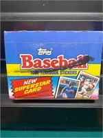 1989 Unopened Baseball Stickers Wax Pack Box