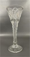 Antique EAPG Spiral Flute Vase