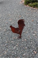 Iron Rooster Yard Decor 19" Tall