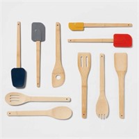 10pc Wood & Silicone Tool Set - Essentials