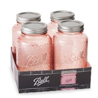 Ball 4pk 32oz Quart Canning Jars Rose Vintage