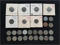 1943 Steel Pennies 29ct