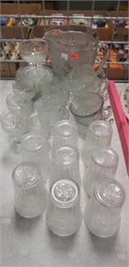 Assortment Of Clear Glassware