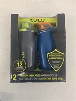 ZULU 2 PACK VACUUM INSULATED WATER BOTTLES