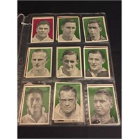 (22) 1938 British Rugby Tour Cards