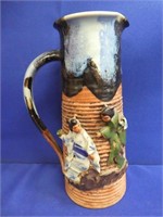 Oriental Pottery Pitcher