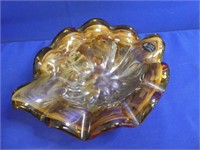 Italian White Crystal Art Glass Dish