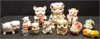 (12) Porcelain / Ceramic Piggy / Pig Coin Banks