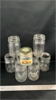 Various jars for canning