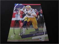 Joe Burrow signed ROOKIE football card COA