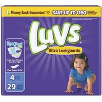 Luvs Ultra Leakguards Diapers with Night Lock, 4