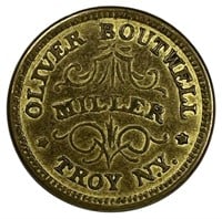 1863 Civil War Token Oliver Boutwell Troy MI