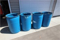 (4) Plastic barrels