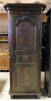 French Provençal Carved Walnut Bonnetiere.