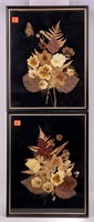 Pr. Natural leaf (dried) frames, 11" x 14"