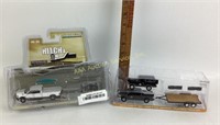 Die cast 2018 Ford F150 1992 Ford Bronco flatbed