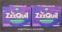 2 Vicks ZzzQuil Liquicaps 12 per package