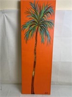 Gallery Wrap Palm Tree Painting Signed