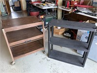 Rolling cart and Shelving