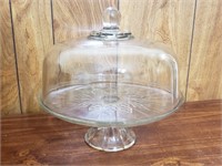Clear Glass Round Cake Stand