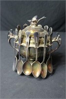 Silver Plated Butter w/12 Spoons