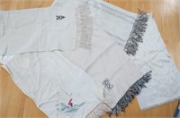 Collection of Men's White Evening Scarves