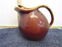 HULL BROWN DRIP POTTERY PITCHER