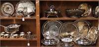 28 Pc. Silverplate Serving Pieces