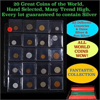 20 Great Coins of the World, hand selected, many t