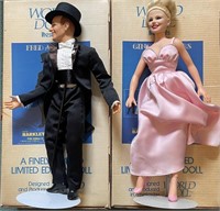 Fred Astair and Ginger Rogers Worlds Dolls with