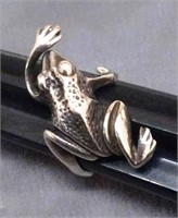 .925 Silver Frog Ring