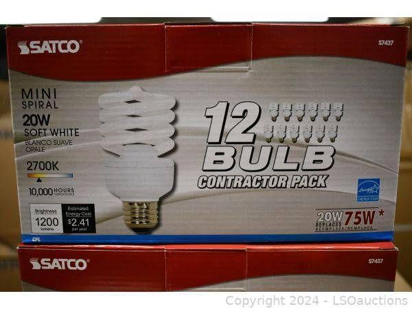 SATCO 12 PACK CONTRACTORS BULB