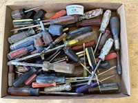 Large Assortment Of Screw Drivers