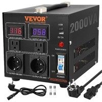 VEVOR Voltage Converter Transformer, 2000W, Heavy