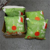 Set of Four Decorative Christmas Pillows