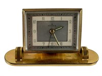 Vintage Rensie 7 Jewel Germany Brass Alarm Clock
