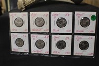 Lot of 8 UNC Lewis and Clark Nickels