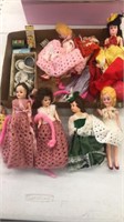 Lot of Ginny style dolls and accessories