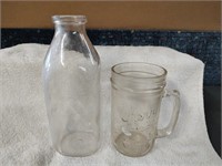 2 Pc Lot-Ball Jar Mug-Quart Bottle