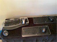 2 hp keyboards and 1 microsoft keyboard