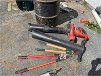 Leaf blower and loppers