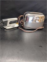 Vintage Toastmaster toaster - tested, travel iron