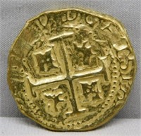 Gold Layered Souvenir Shipwreck Coin.