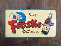 Frostie Root Beer Tin Sign 17.25x9.5