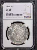 1900 $1 Morgan Dollar NGC MS64